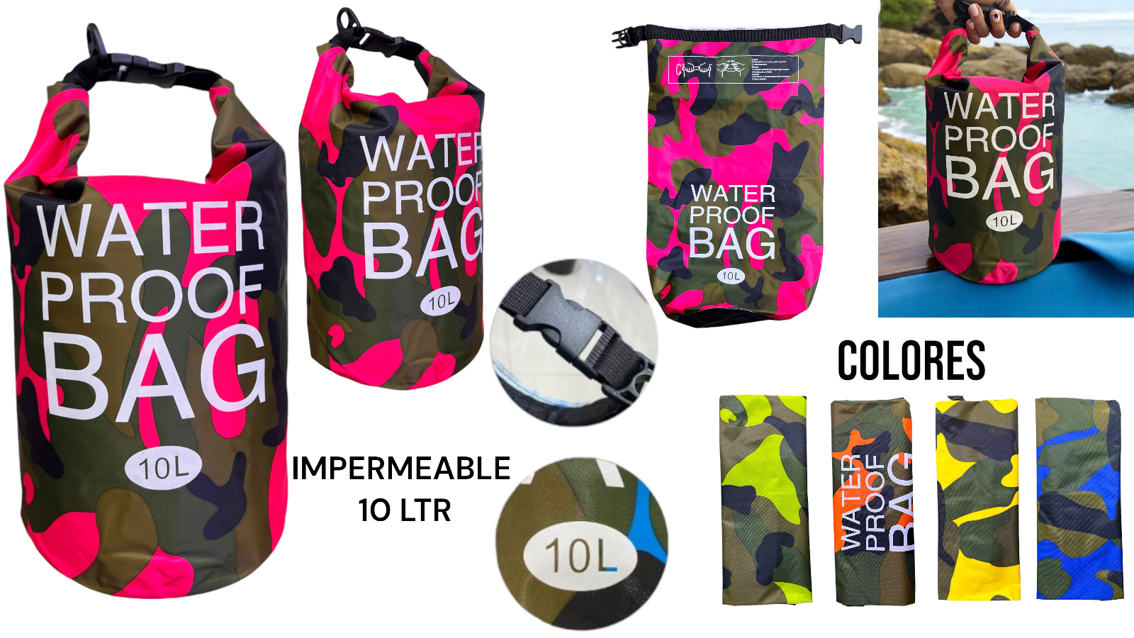 BOLSA IMPERMEABLE 10 LITROS BOLSA IMPERMEABLE 10 LITROS